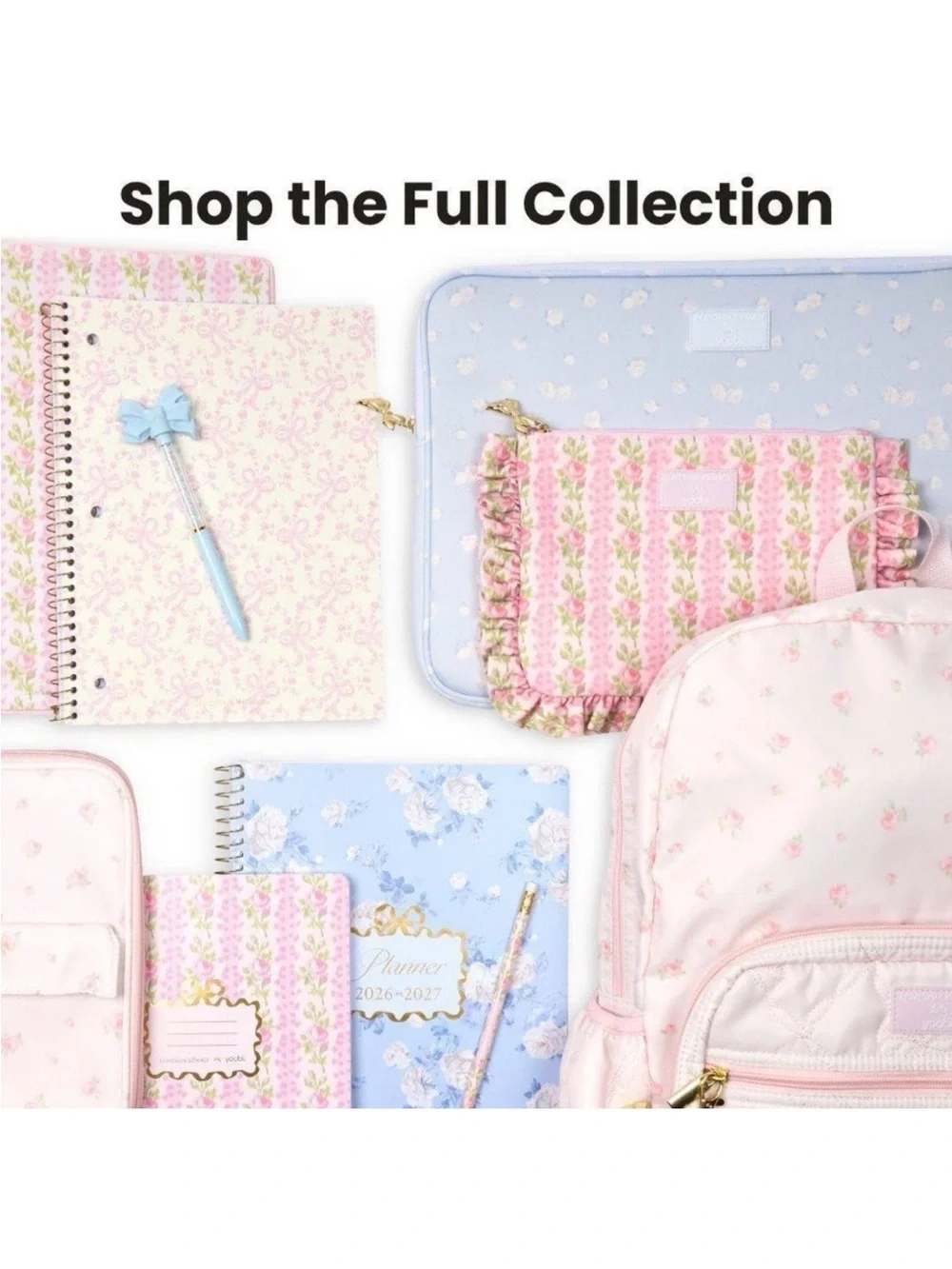 Loveshackfancy target yoobi blooming heirloom laptop sleeve strawberry macaroon